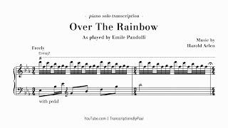 Somewhere Over The Rainbow - Beautiful piano solo - Sheet music