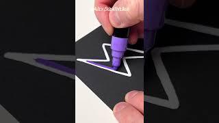 Energy of Color ️ Purple Neon  #shorts #draw #art