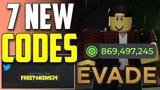 *NEW* ALL WORKING CODES FOR EVADE IN 2024! ROBLOX EVADE CODES