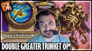 DOUBLE GREATER TRINKET IS ACTUALLY OP!!! - Hearthstone Battlegrounds