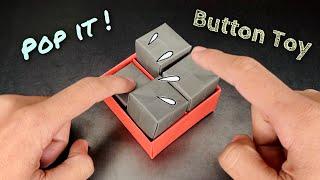 Origami POP IT BUTTON Fidget toy - NO GLUE [origami fidget toy, origami pop it]