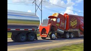 МАК (Mack CH или Mack SuperLiner) ВЕЗЕТ МАКВИНА В КАЛИФОРНИЮ. СУПЕР КЛИП С ИГРУШКАМИ ТАЧКИ Mattel