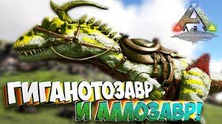 Приручение Гиги и Модовского Аллозавра!  - Ark Pyria: Mythos Evolved #5