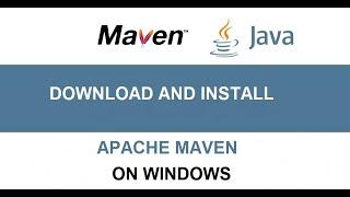 How to download and install Apache Maven on Windows | How to install Java JDK and Maven on Windows