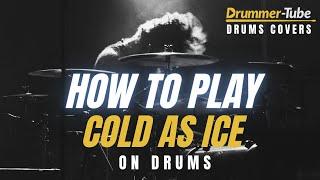 How to play "Cold As Ice" (Foreinger) on drums | Cold As Ice DRUM COVER