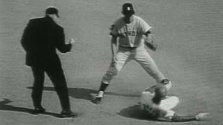 WS1968 Gm7: Lolich picks off Brock and Flood in 6th