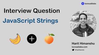 Interview Question - JavaScript String Split and map