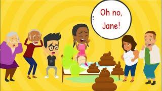 Jane is POOP in the Whole House?…! Funny/ Ungrounded