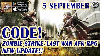 NEW CODE Zombie Strike：last war AFK RPG Giftcode & Redeem 5 September - Mobile Game (Android/IOS)