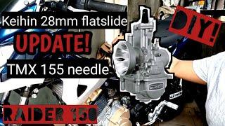 Keihin 28mm flatslide | Raider 150 update