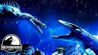 Spinosaurus and Mosasaurus! Confrontation in the Depths!