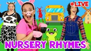  Nursery Rhymes - Old MacDonald, Wheels on the Bus, Five Speckled Frogs - 24/7 Livestream