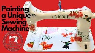 Painting a Unique Vintage Sewing Machine