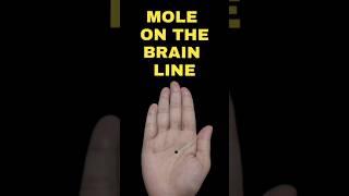 Mole On The Brain Line #palmistry #palmist #mole #headline #fortuneteller #astrology #astrologer