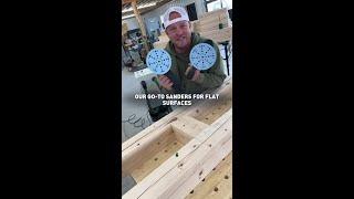  @DustyLumberco discusses his top pick for sanding large, flat areas.