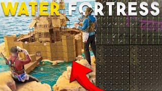 RAIDING EVERYONE from our INSANE WATER FORTRESS in Rust