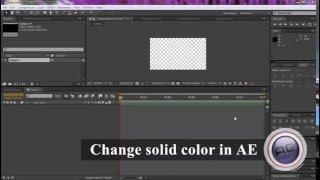 After Effects Tutorial - How to change the solid's color in after effect - (simple & easy way)