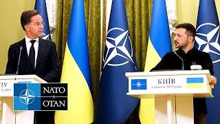 NATO Secretary General with the President of Ukraine  Volodymyr Zelenskyy, in Kyiv, 03 OCT 2024