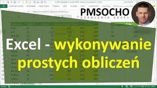 EXCEL - Wykonywanie prostych obliczeń