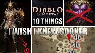 10 Things I wish I knew Starting Diablo Immortals - Tips and Tricks for Beginners and New Players