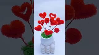 Handmade diy pipe cleaner flowers #handmade #diy #gift #diyflower #diycrafts #flowercraft #flowers