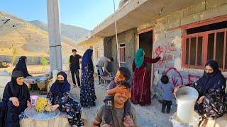 ️"Amir's Family Pours Concrete for Hasan's Exterior Wall while Preparing for Their New Home"