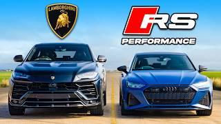 Lamborghini Urus v RS7 Performance: DRAG RACE