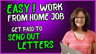 EASIEST Work From Home Job HIRING NOW ! Get Paid To Send Out Letters (Est. Salary: $18-$22/Hr.)