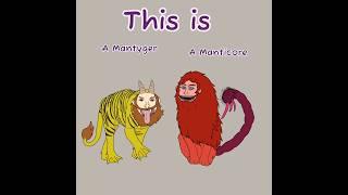 Manticore and Mantyger difference by appearance #mythicalcreature #mythology #art