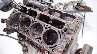 Relaxing Engine Teardown Process (How-To 5.3L Junkyard LS)