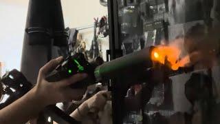 Airsoft Surefire suppressor with Muzzle Flash and Smoke Unit 【 ft.MARTINA Smokey Wolf 】