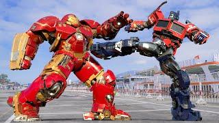 Transformers x Avengers - Optimus Prime vs Iron Man Final Battle | Paramount Pictures [HD]