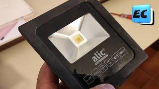 MIRA LO QUE HAGO CON ESTE REFLECTOR LED QUEMADO!!!