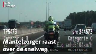 Bestuurder vol gas over de snelweg, politie begeleidt ambulance | RTV Utrecht