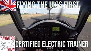 Flying the UK's first certified Electric Trainer.