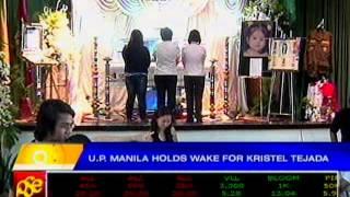 UP Manila holds wake for Kristel Tejada