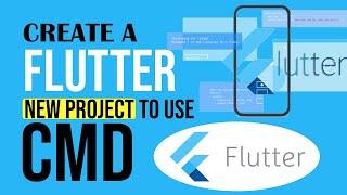 How to create a Flutter new project to use CMD || Flutter new project in vs code