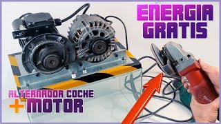 How to make a FREE ENERGY generator with a CAR ALTERNATOR