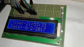 Real Time clock using DS1307 and Ardiuno with LCD display