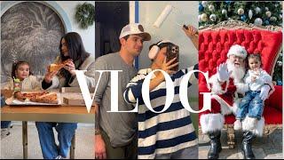 VLOG: taking our toddler to see santa + finally painting the bathroom!! + fun fam date