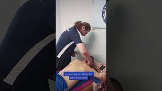 #sports #massage #techniques for the #recavery of the #neck with #wood stick and #guasa