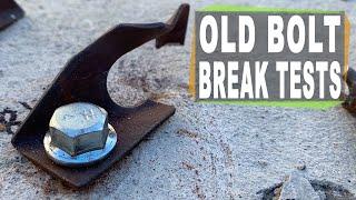 Leeper and Welded Cold Shut Old Climbing Hanger Break Tests