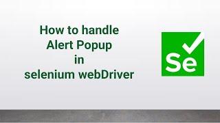 How to handle Alert Popup in selenium webDriver #youtube #java #selenium #alert #popup