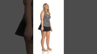 Maxine Plus Size Rain Dance Swimdress | SwimOutlet.com