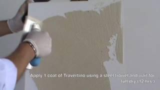 How to Apply Travertino- Ritver Wall Paints Special Effects