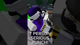 7 person serious punch short #roblox #thestrongestbattlegrounds #anime #sbg