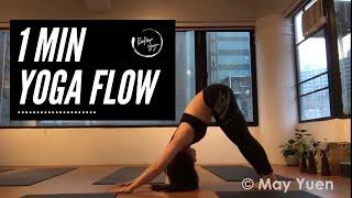 Strong 1 minute yoga flow | Practice daily | Abs training | Studio mood