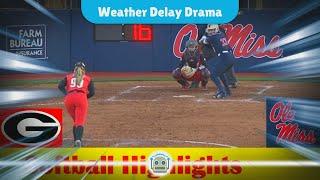 Weather Delays Texas Tech vs Ole Miss Softball Showdown at WCWS