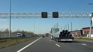 Dashcam Beelden Gorinchem: A15 Knooppunt Gorinchem ---》Noordtunnel ----》A16 Knooppunt Ridderkerk.