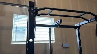 ULTRA FUEGO Power Cage, Multi-Functional Power Rack with J-Hooks, Dip Handles, Landmine Attachment